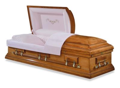 Duxbury Pink Wood Casket